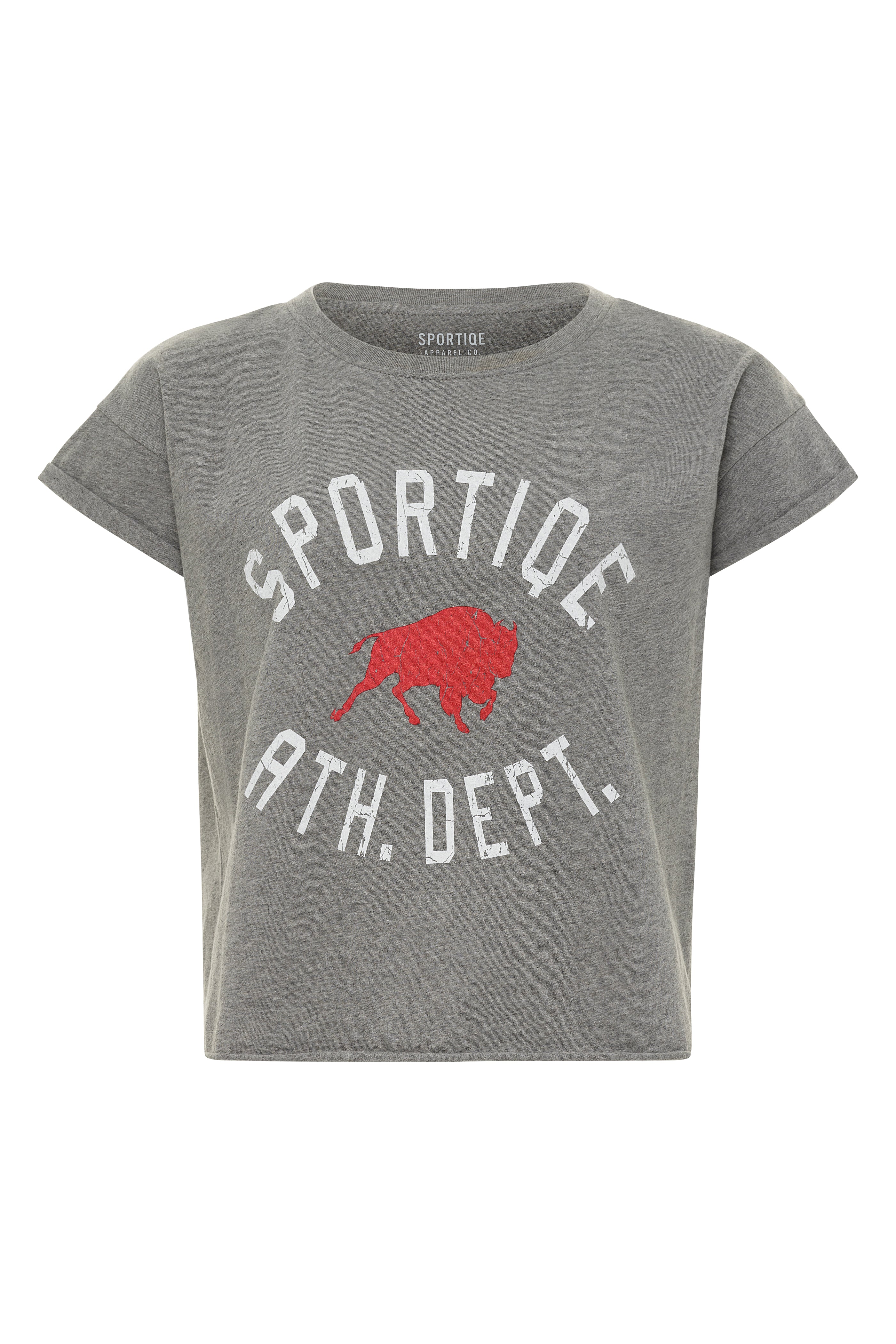 WOMEN'S VARSITY ALANA CROPPED TEE - Sportiqe Apparel