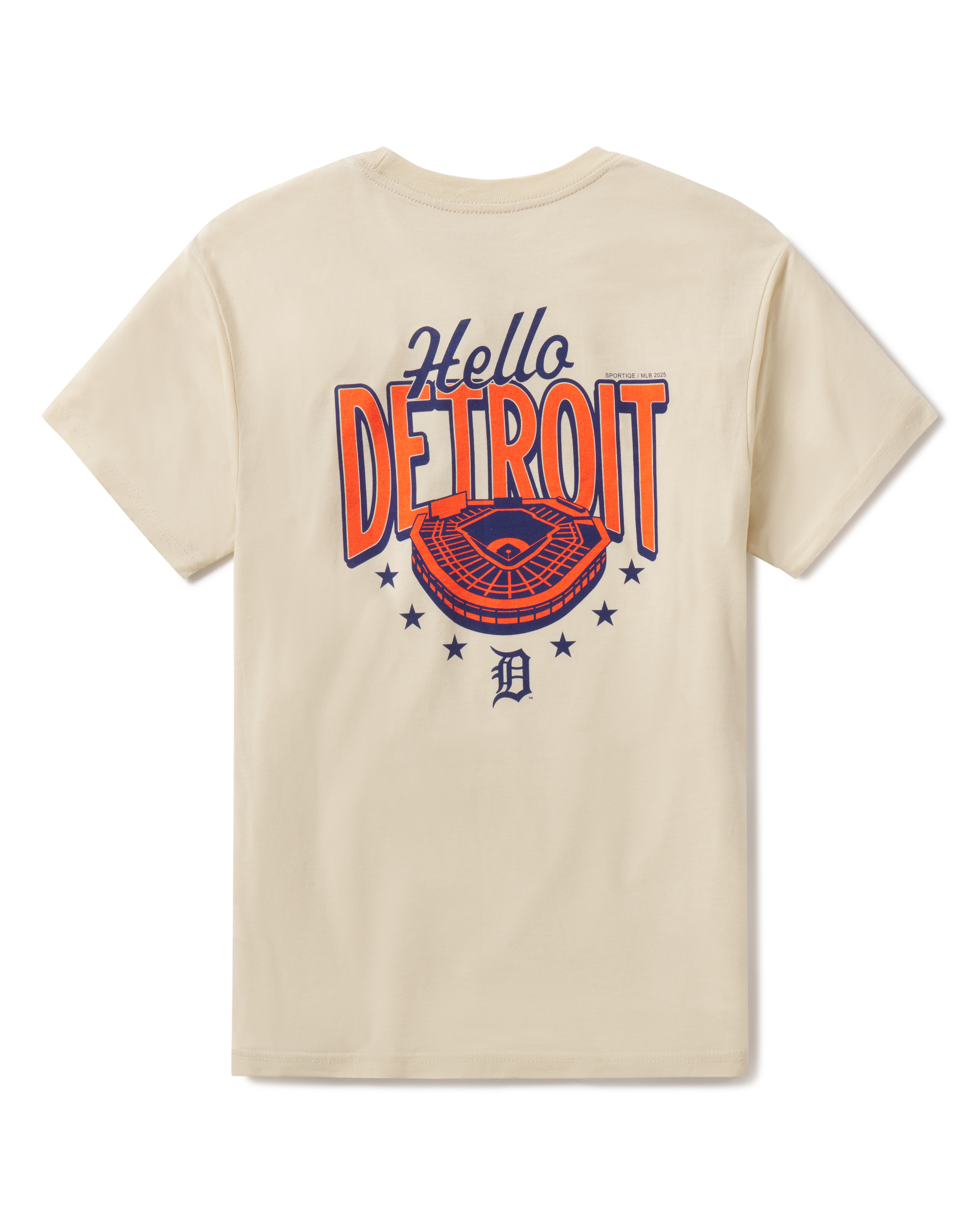 CENTER FIELD HELLO DETROIT COMFY TEE - Sportiqe Apparel