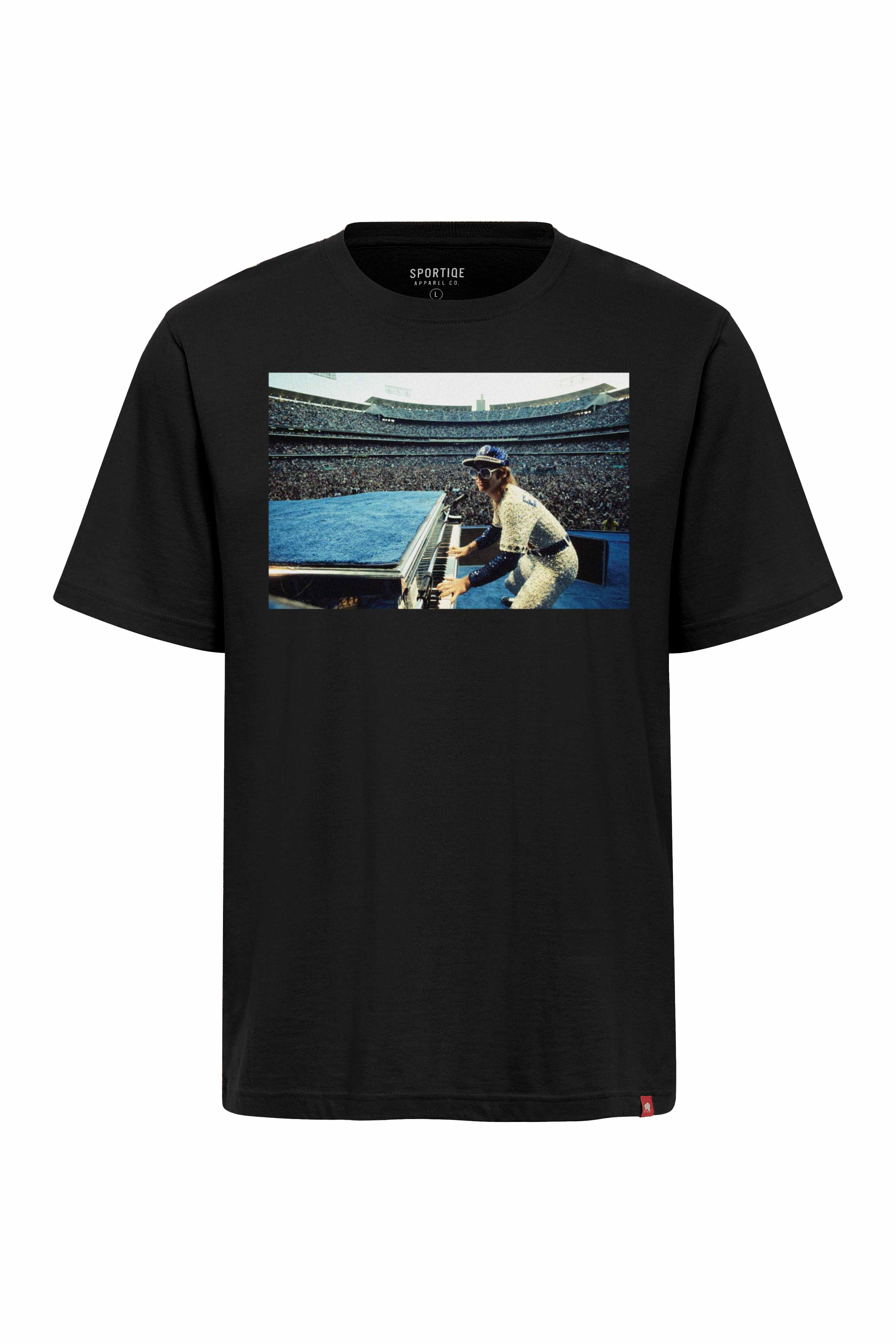 CENTER FIELD ELTON JOHN X DODGER STADIUM DUKE TEE