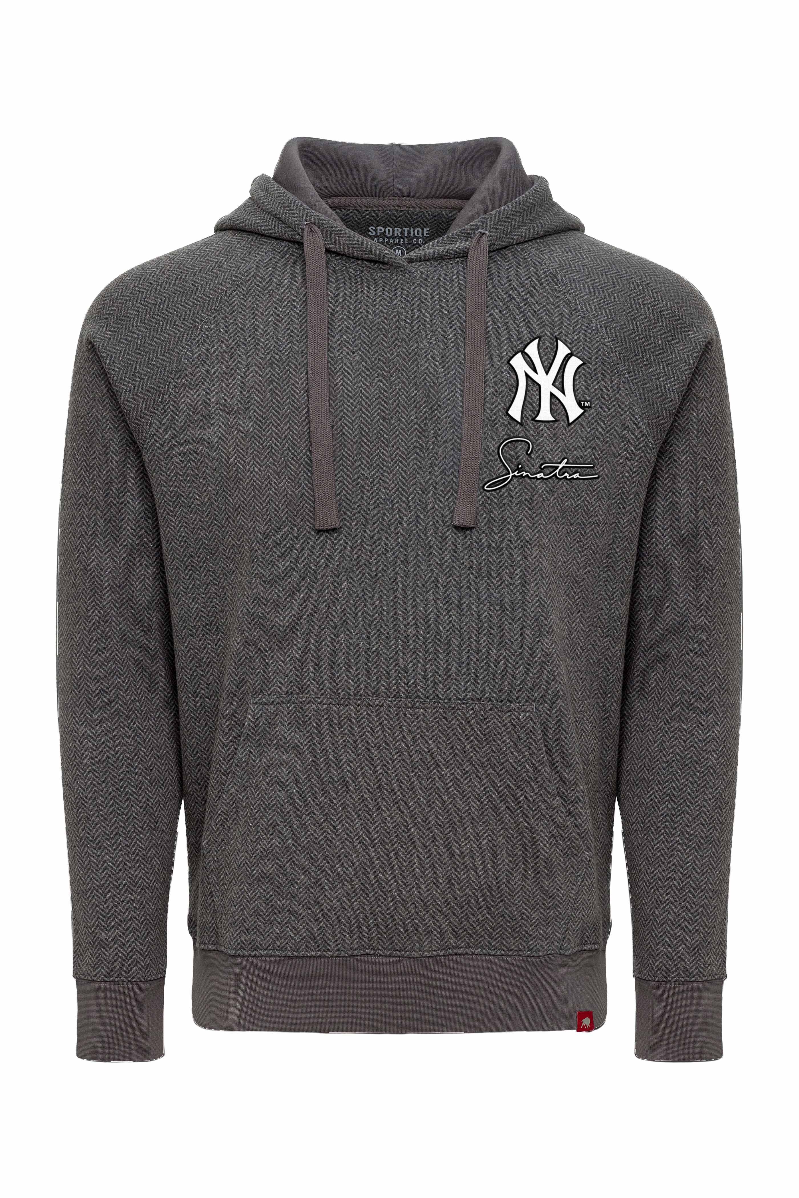 FRANK SINATRA x YANKEES HERRINGBONE OLSEN HOODIE - Sportiqe Apparel