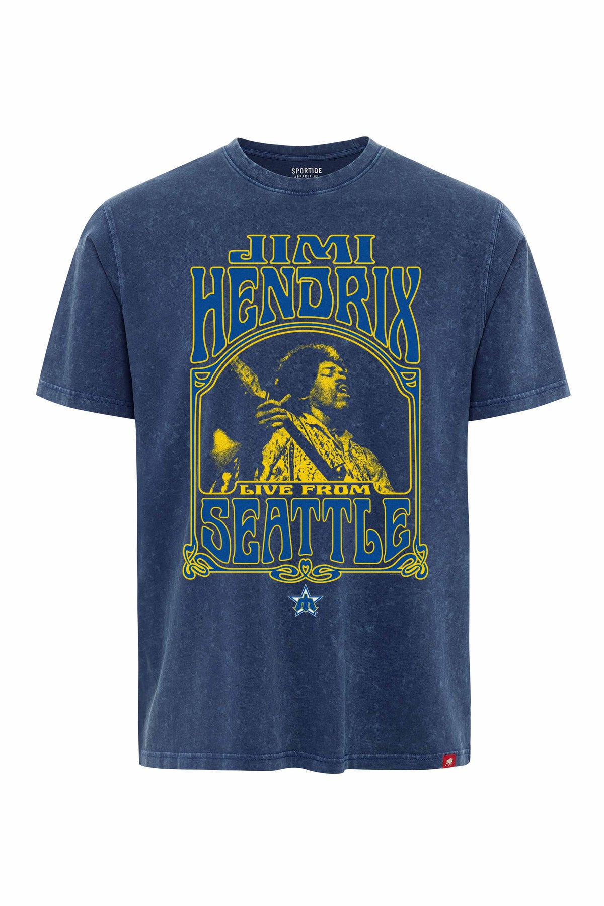 JIMI HENDRIX x SEATTLE MARINERS PRUSSIAN DUKE TEE - Sportiqe Apparel