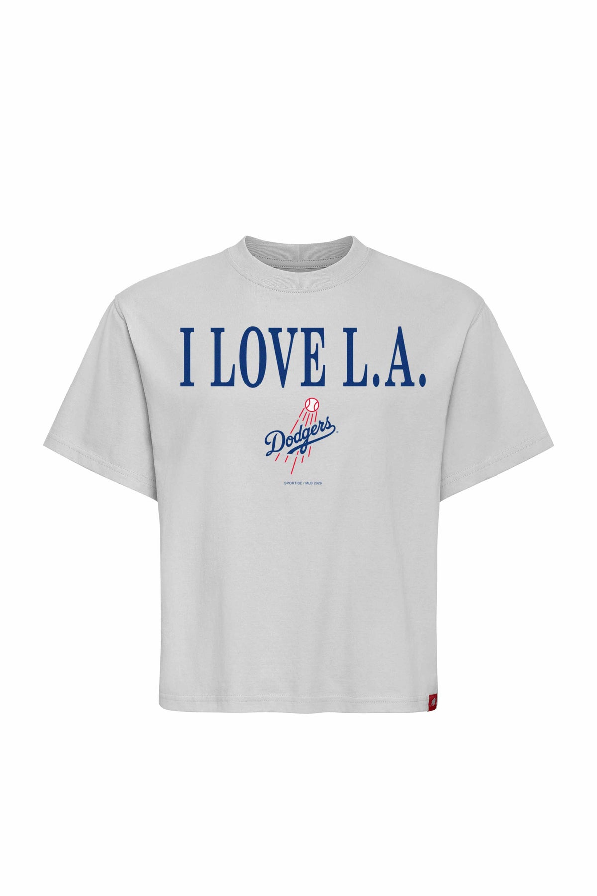 I LOVE LA x DODGERS WOMEN'S CARTER DOVE TEE - Sportiqe Apparel