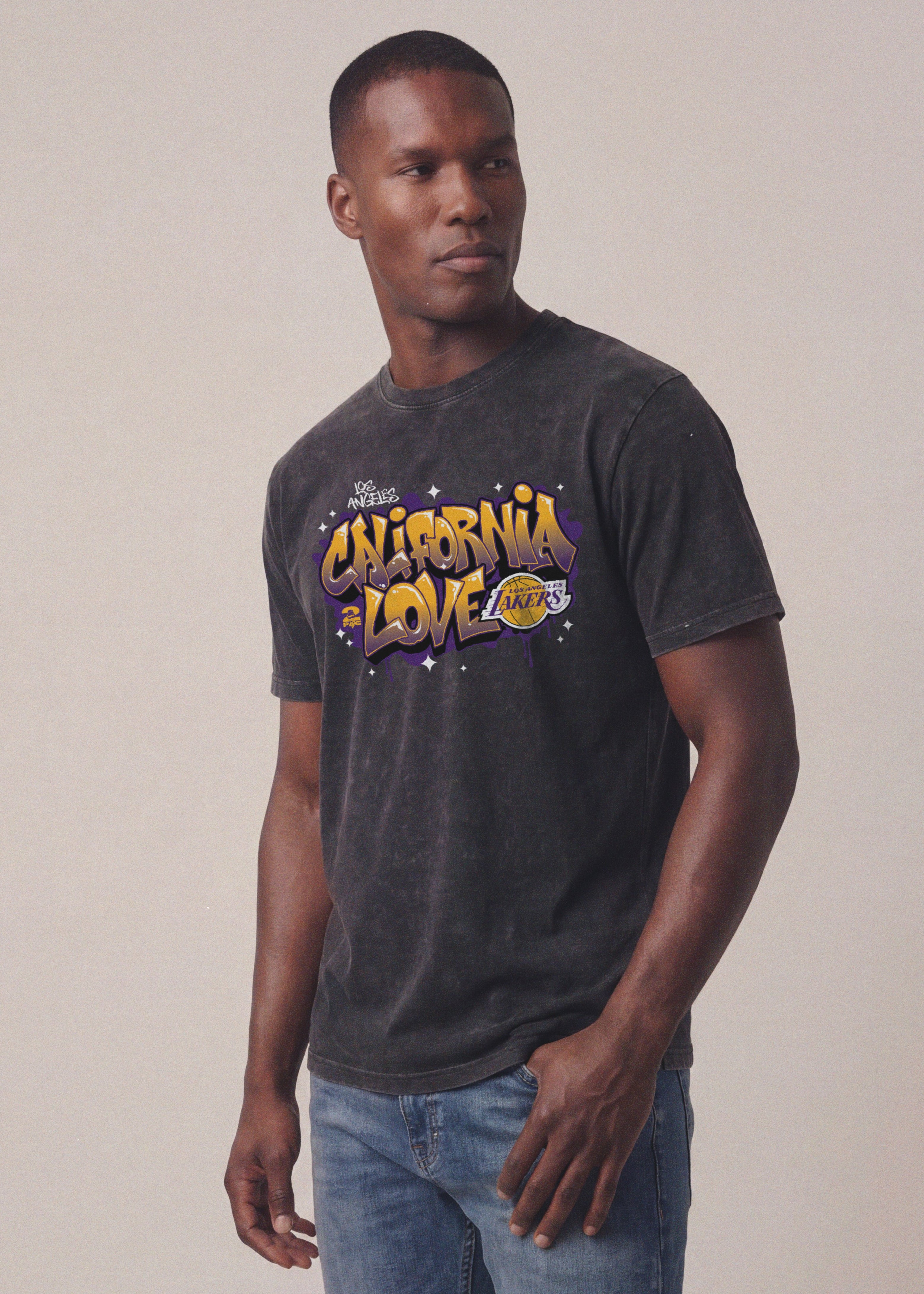 2PAC CALIFORNIA LOVE x LAKERS DUKE TEE - Sportiqe Apparel