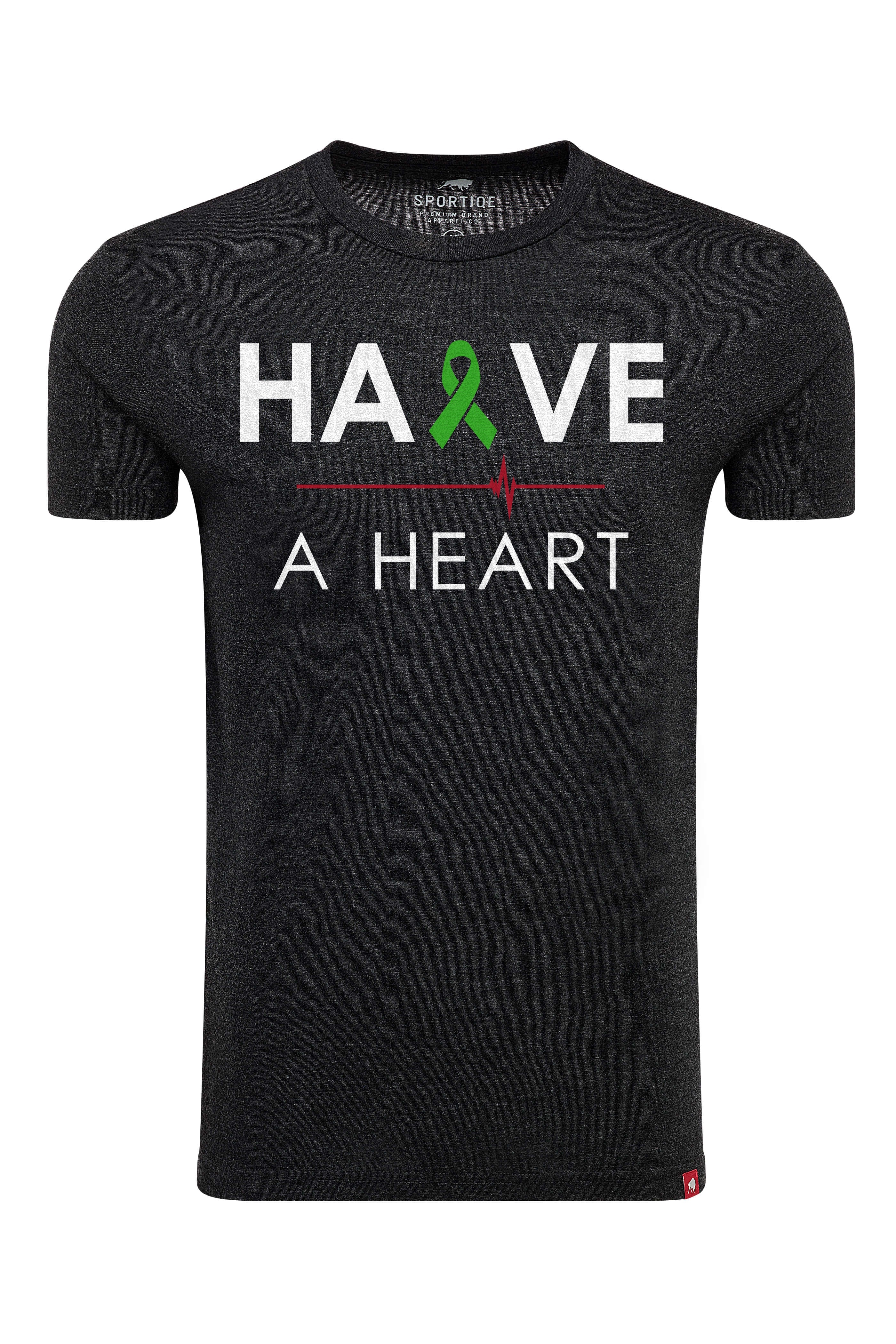 HALVE A HEART BLACK ADULT COMFY TEE - Sportiqe Apparel