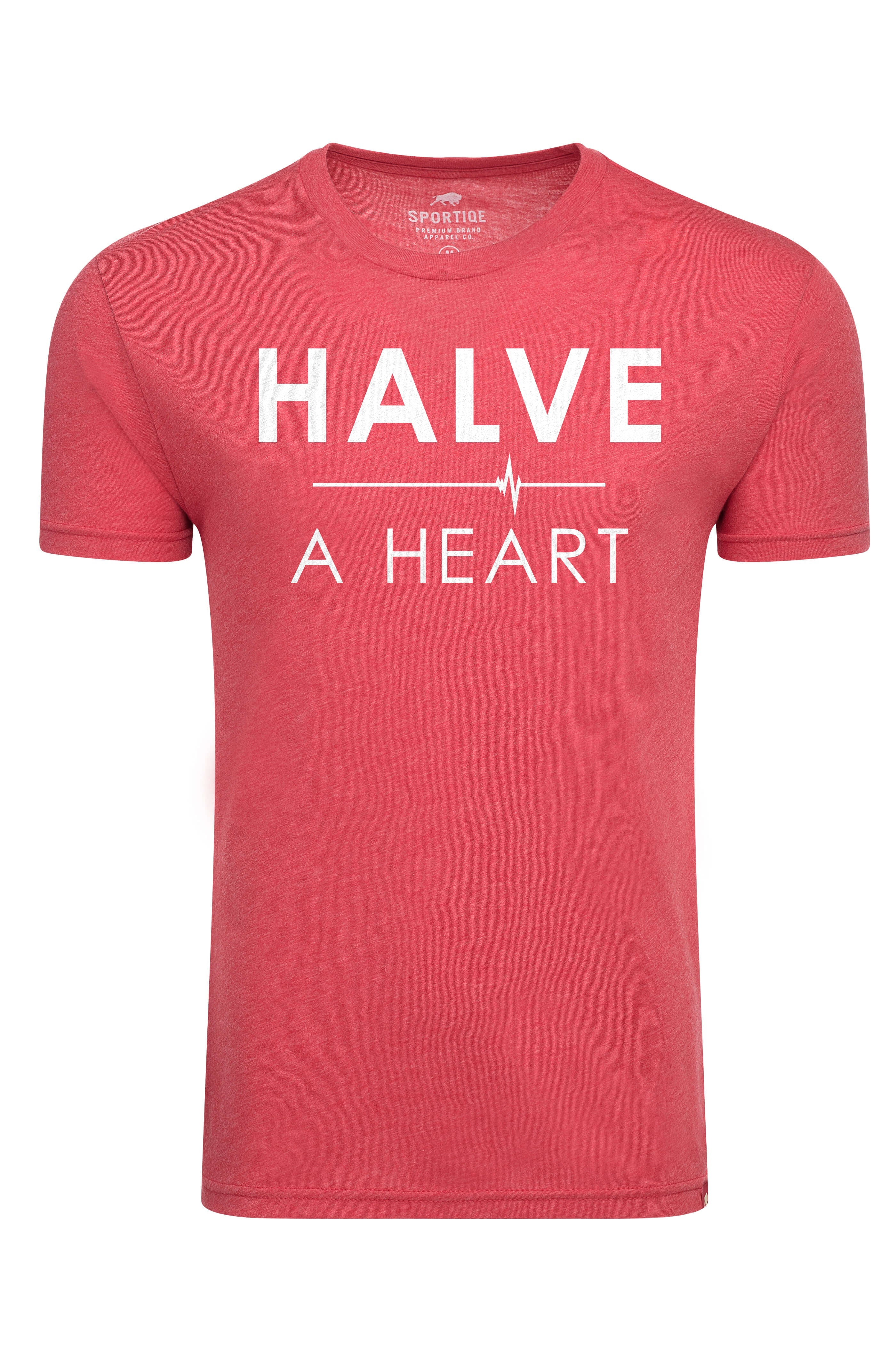 HALVE A HEART GRAY COMFY TEE - Sportiqe Apparel 