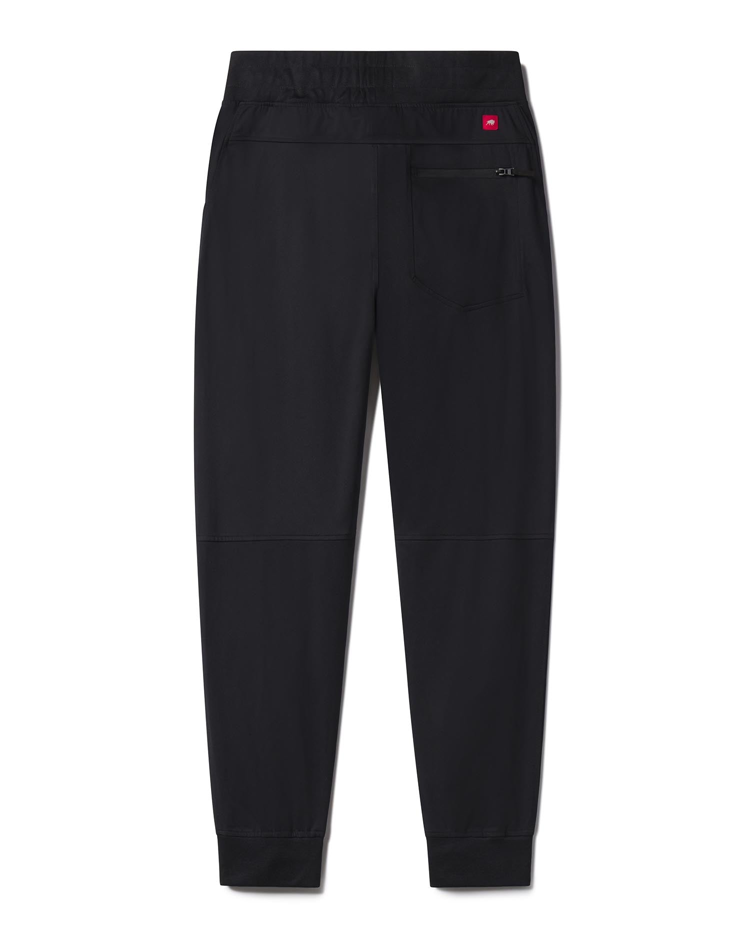 Men's Cotton Fleece Cargo Jogger Pants - All in Motion Black XL 1
