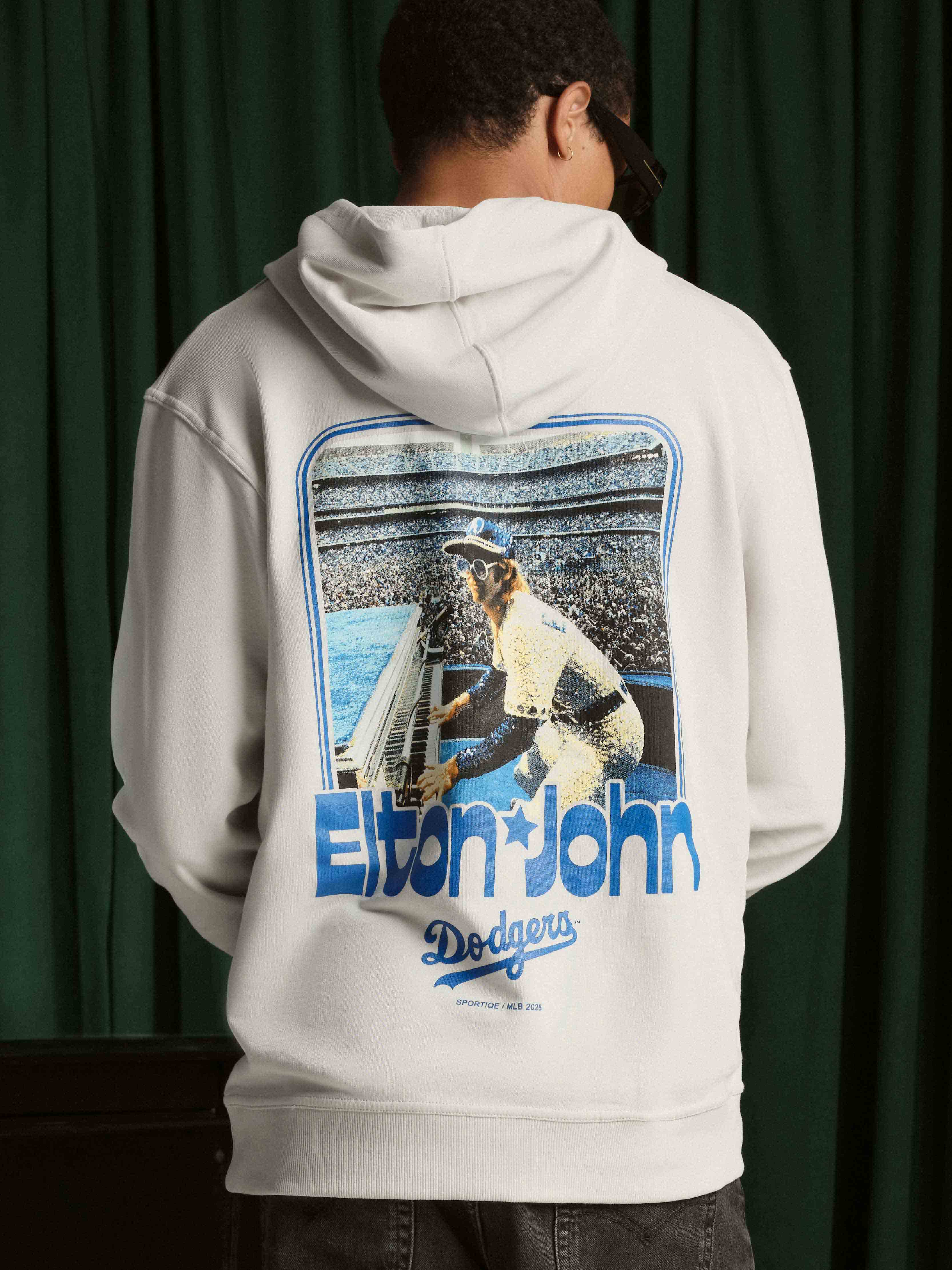CENTER FIELD ELTON JOHN X DODGER STADIUM DRAKE HOODIE