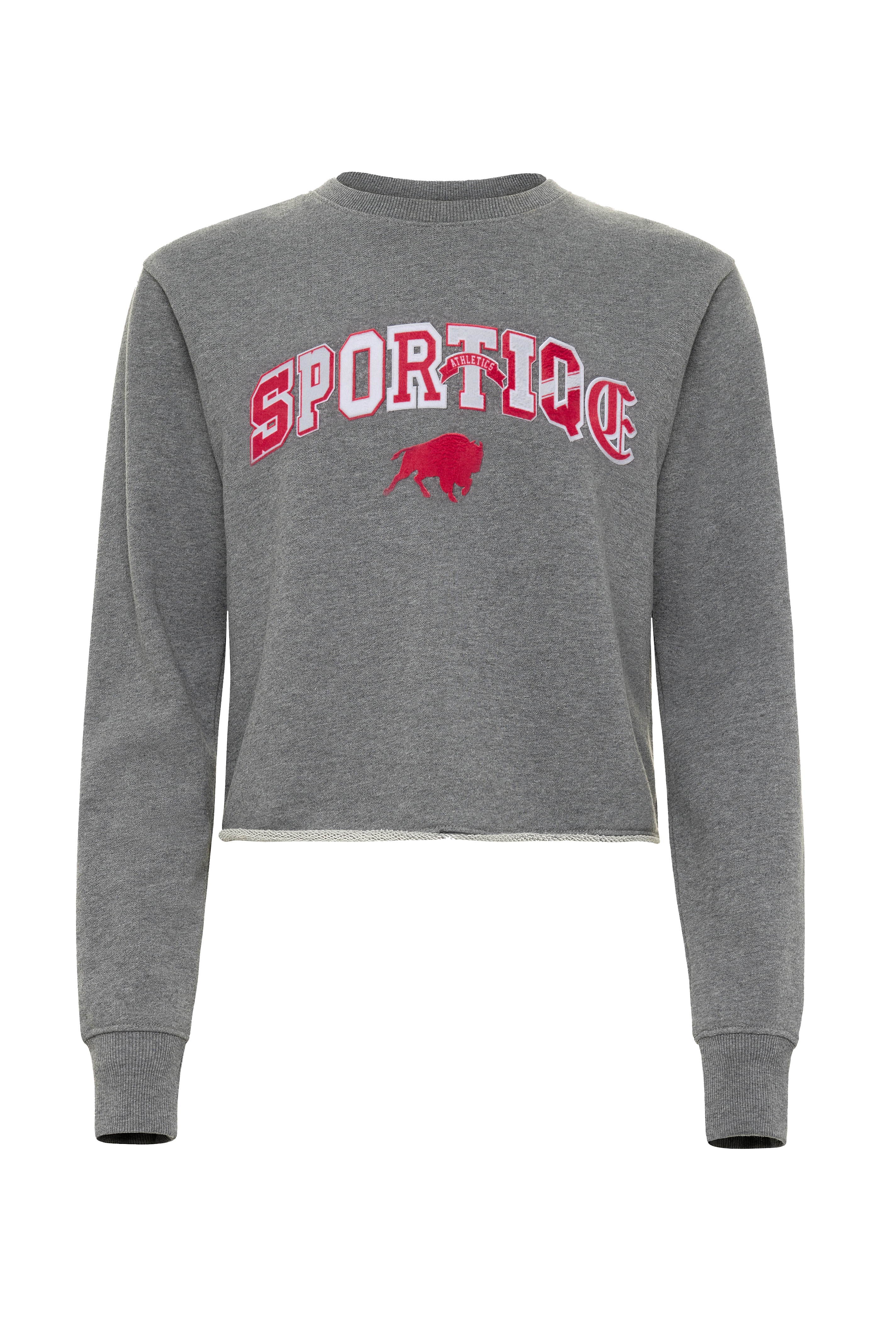 WOMEN'S VARSITY KACEY CROPPED CREWNECK - Sportiqe Apparel 