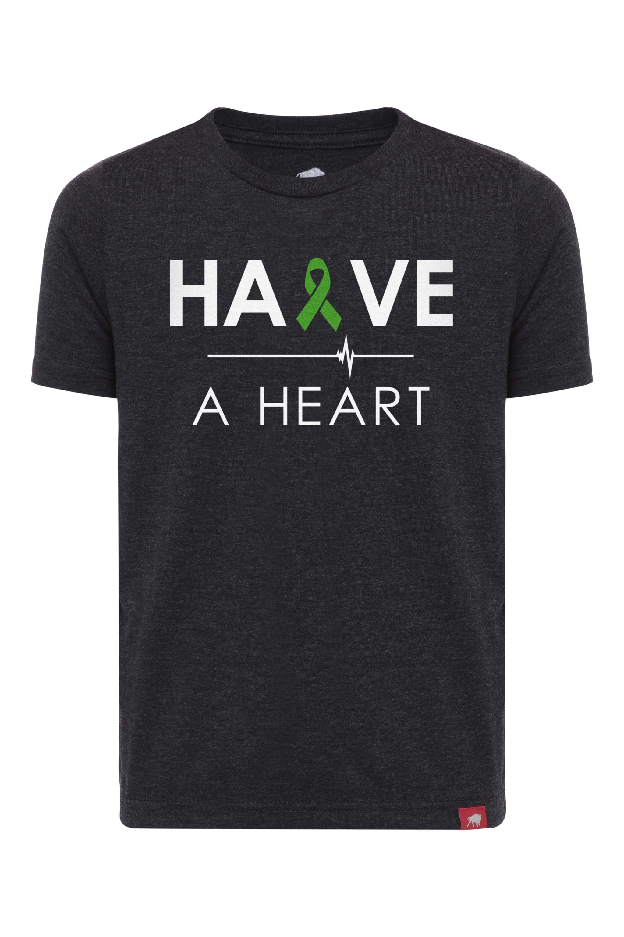 Halve a Heart Youth Comfy Tee Black