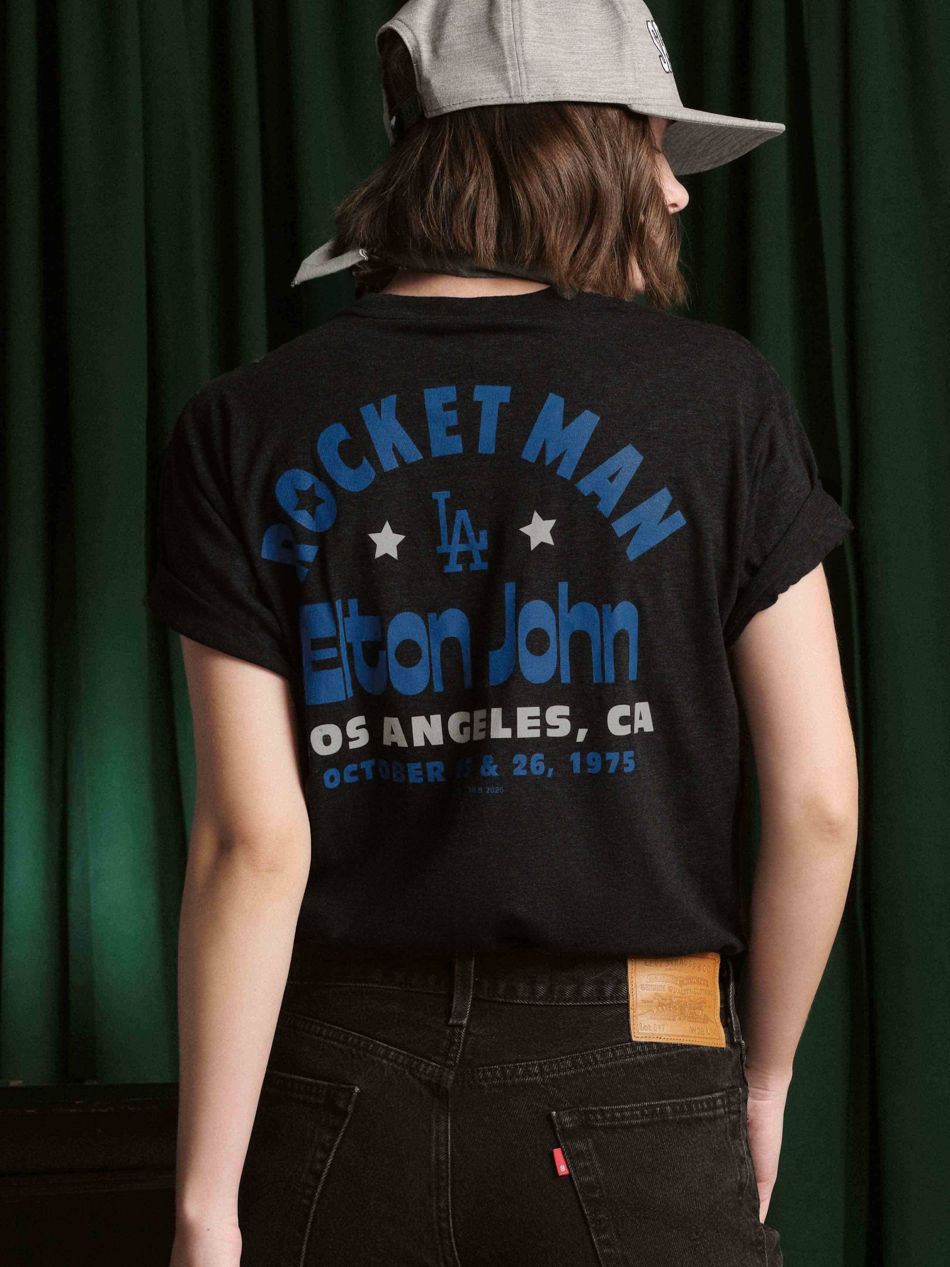 CENTER FIELD ELTON JOHN X DODGER STADIUM DUKE TEE