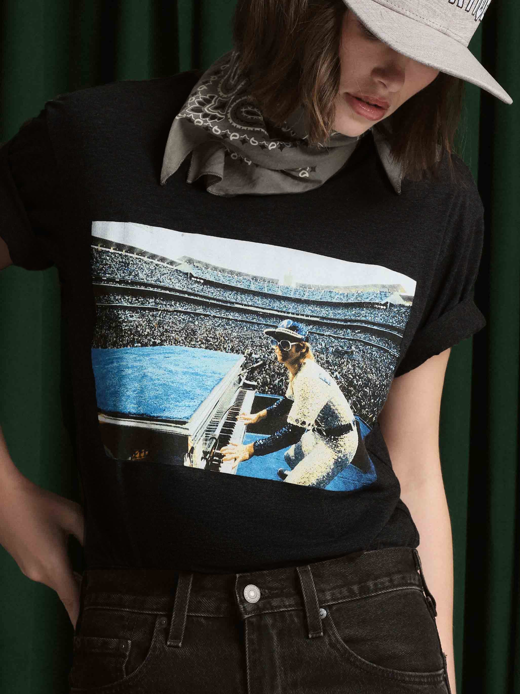 CENTER FIELD ELTON JOHN X DODGER STADIUM DUKE TEE