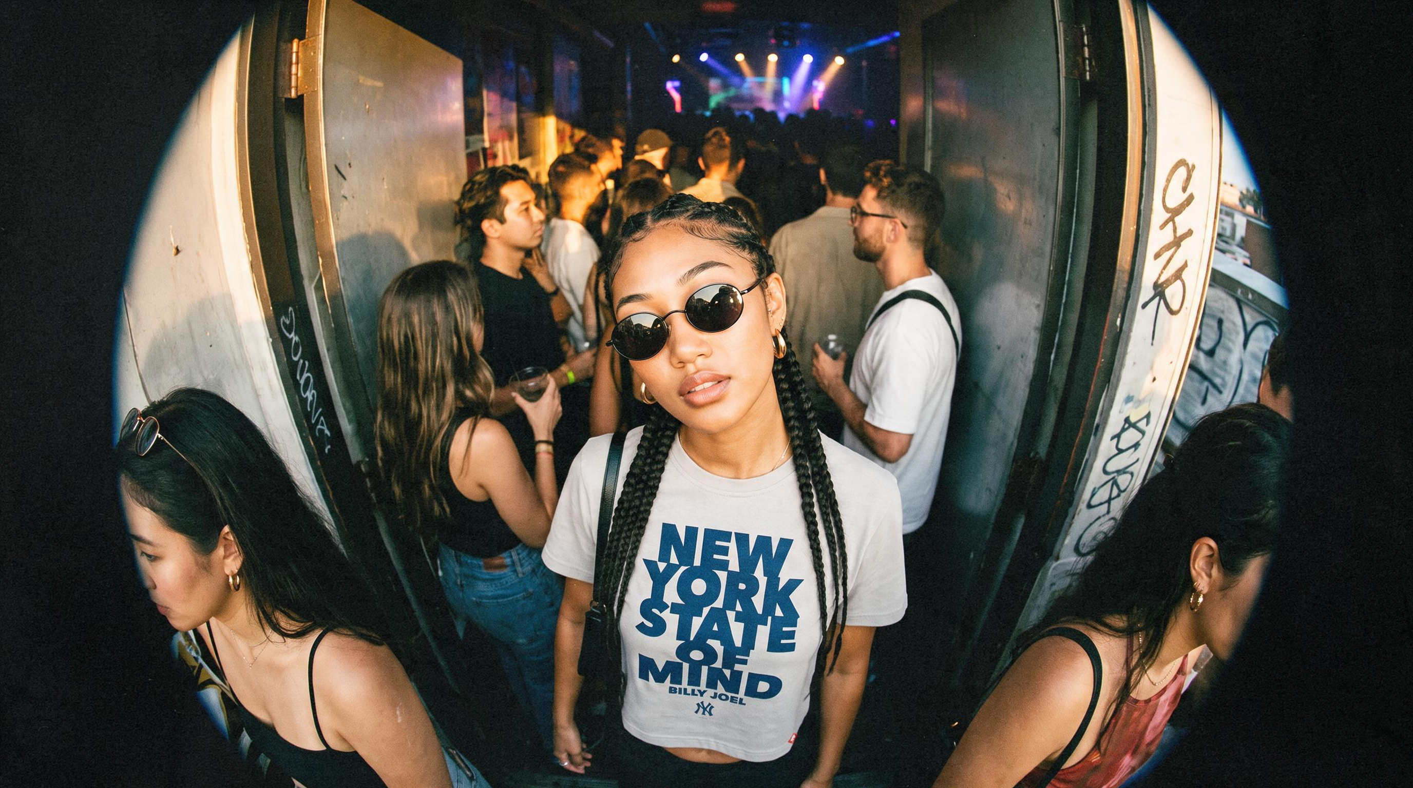 BILLY JOEL x YANKEES WOMEN'S CARTER TEE - Sportiqe Apparel 