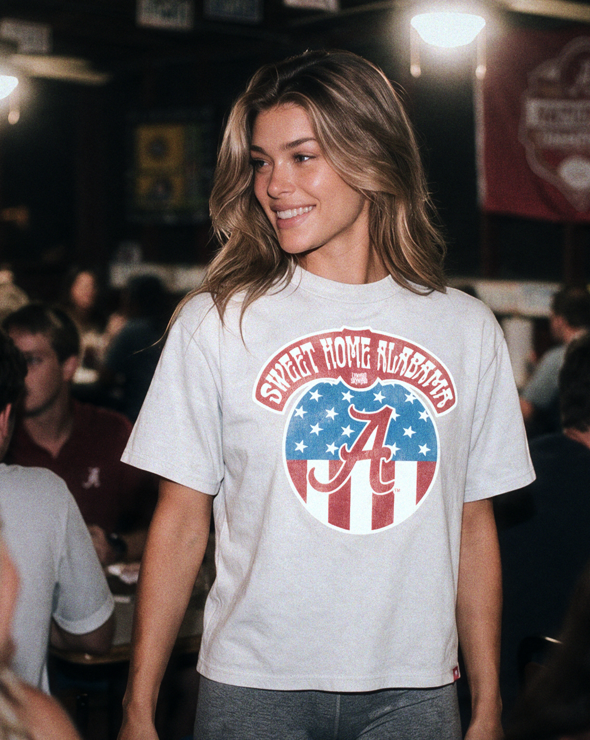 LYNYRD SKYNYRD x BAMA WOMEN'S DOVE CARTER TEE - Sportiqe Apparel 