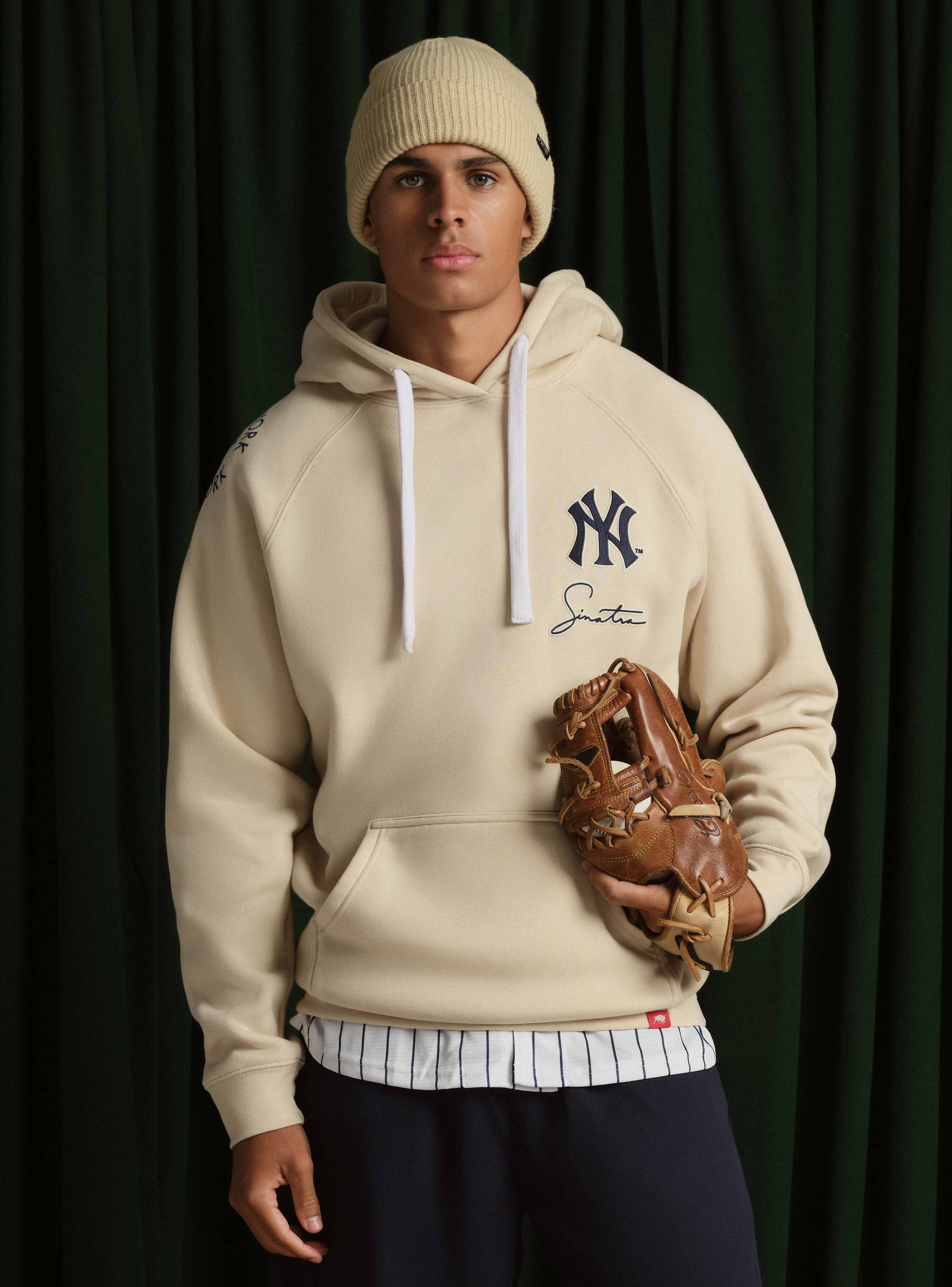 CENTER FIELD FRANK SINATRA BONE OLSEN HOODIE