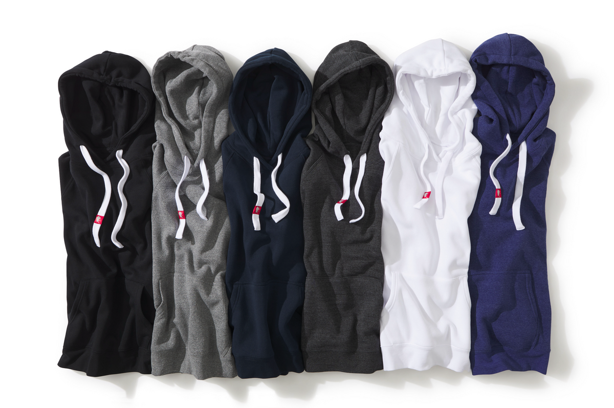 image of 5 olsen hoodies in various colors
