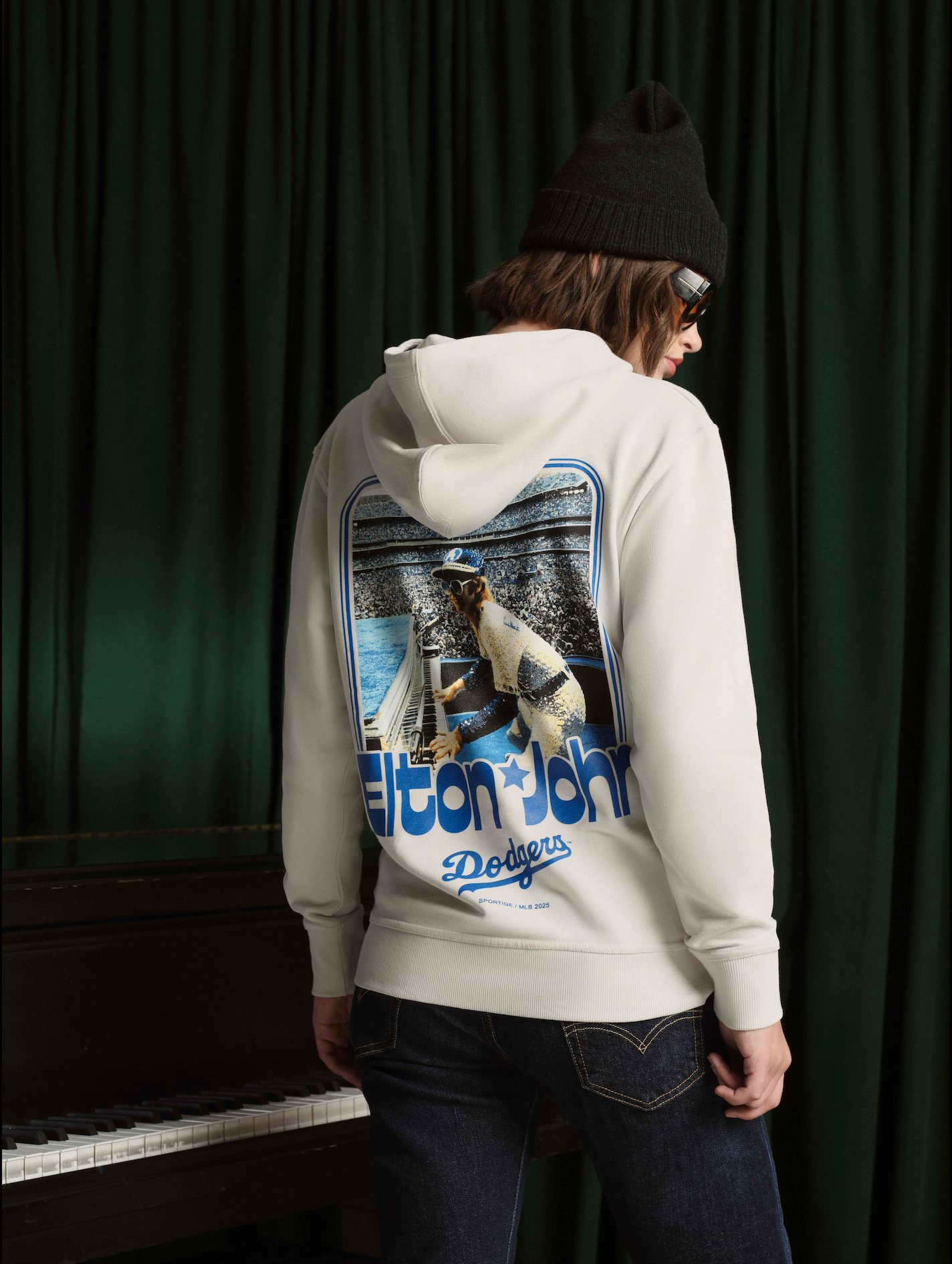 CENTER FIELD ELTON JOHN X DODGER STADIUM DRAKE HOODIE