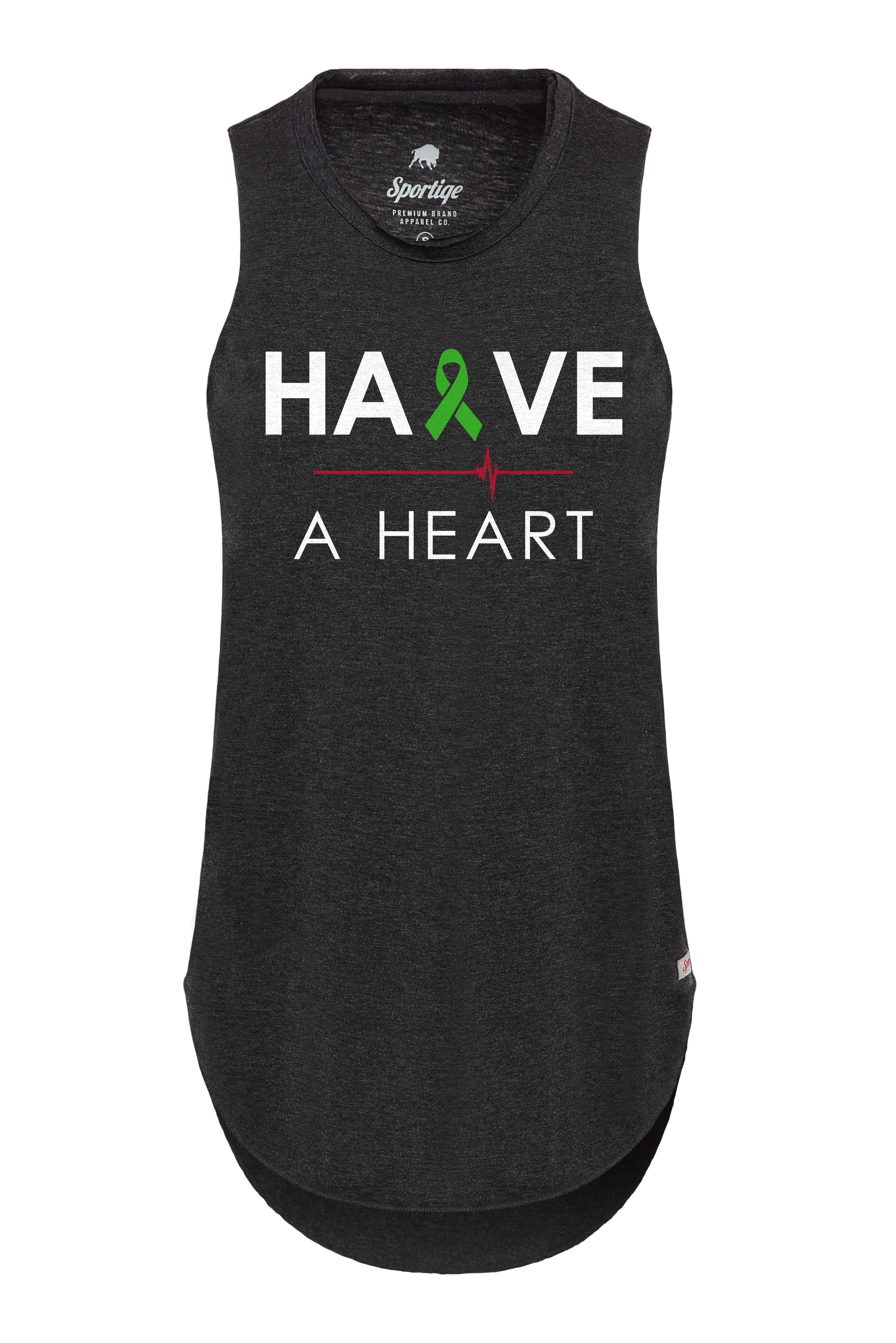 HALVE A HEART BLACK WOMEN'S JANIE TANK